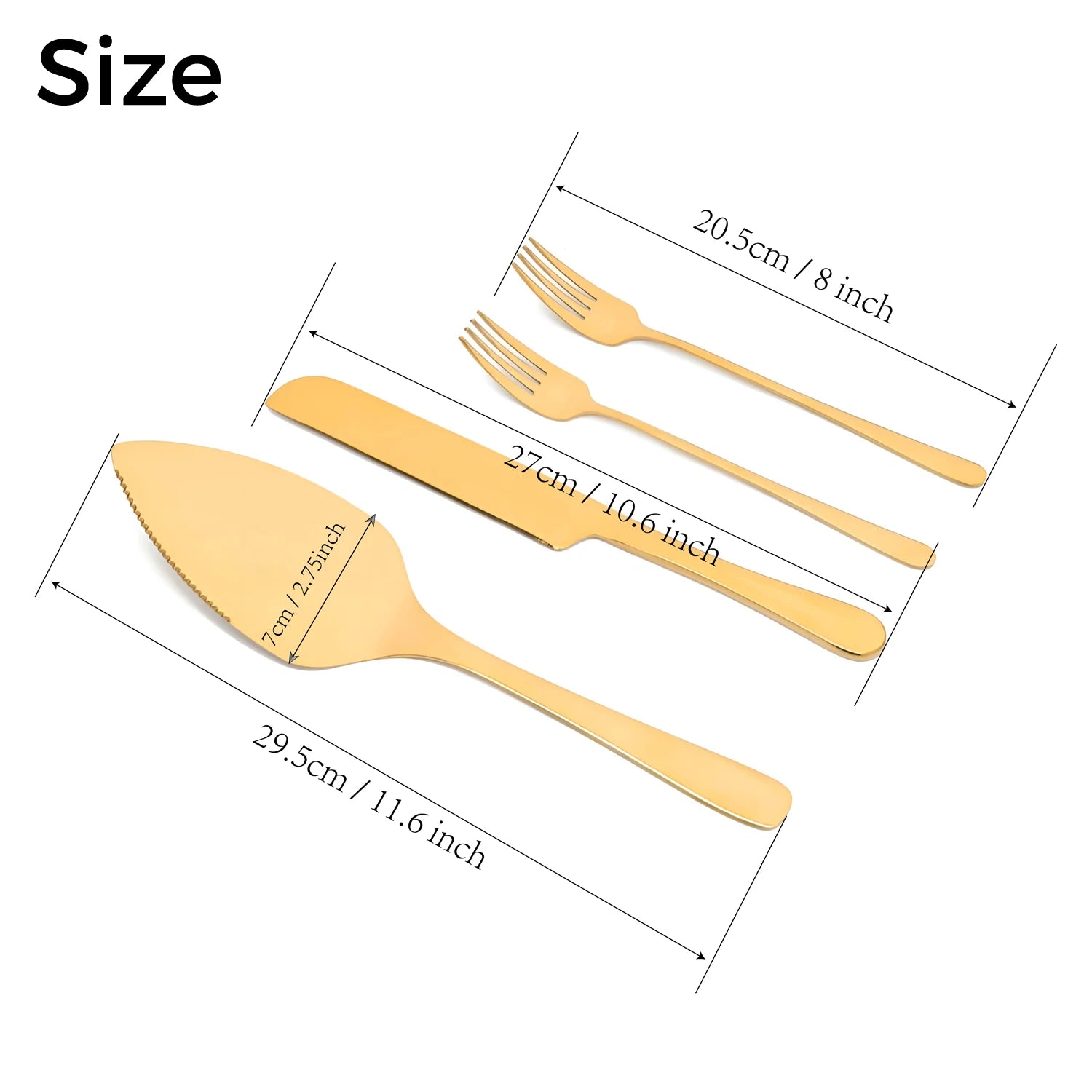 Set per taglio torta nuziale, set personalizzato di coltelli e forchette per servire la torta nuziale.