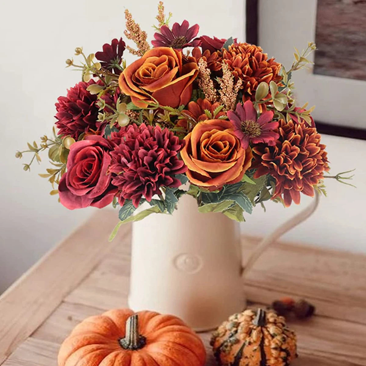 1/4 Stück künstliche Blumen, günstige Neujahrsdekorationen, Hochzeit, Garten, Pfingstrosenbogen, Weihnachten, Zuhause, künstliche Seidenrosen, Hortensien, Vase, DIY