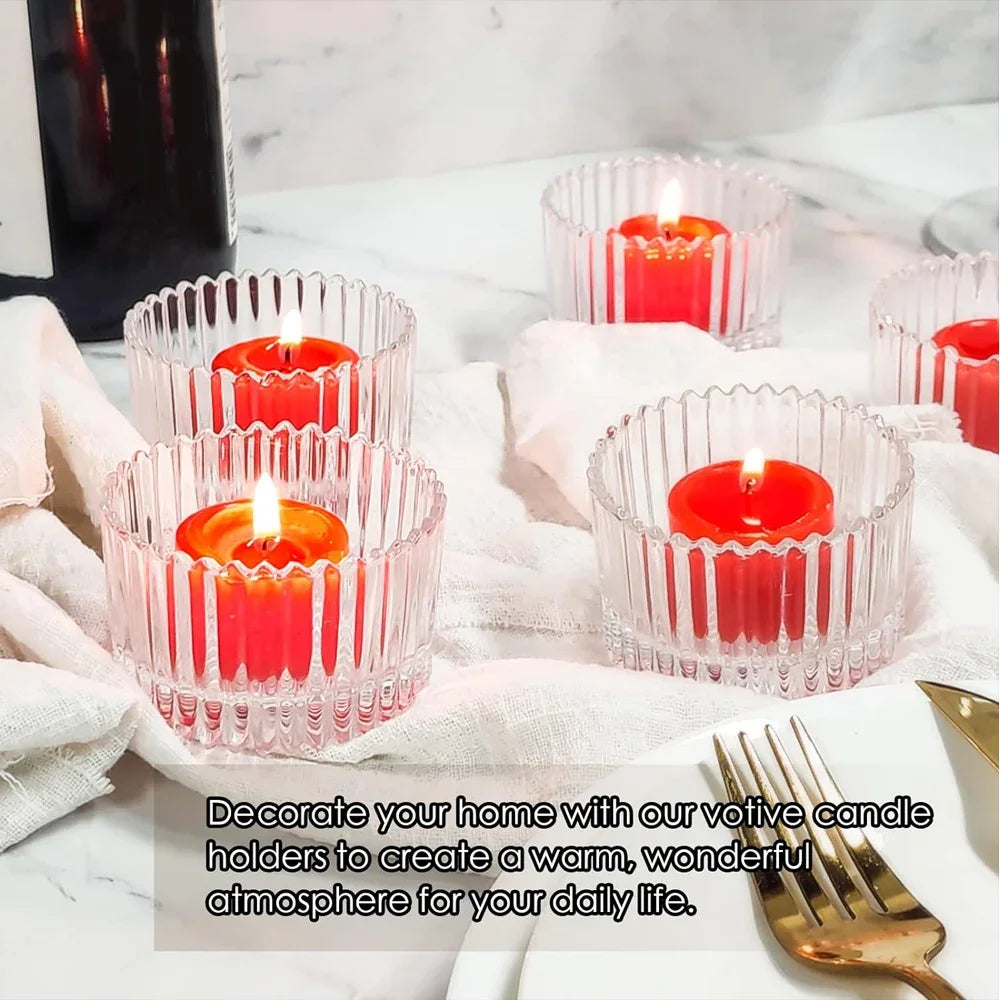 Barattoli in vetro per candele con coperchio, ideali per la realizzazione di candele.