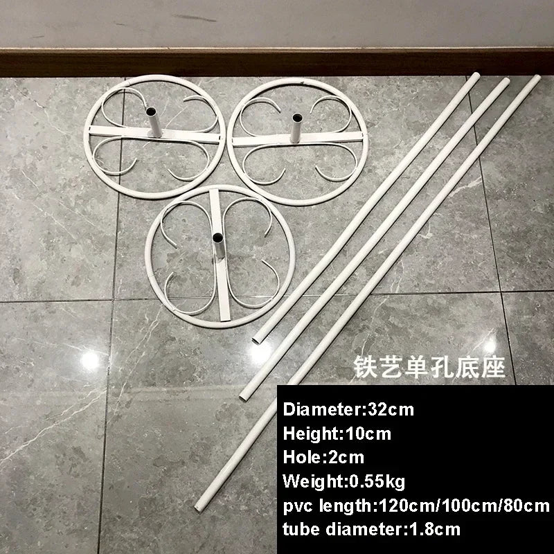 Grandi fiori artificiali in schiuma con supporto per guinzaglio stradale, 50/60/75 cm