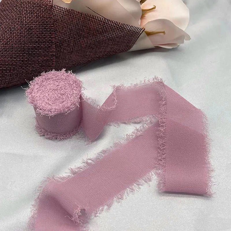 Cinta de encaje Cinta de gasa Cinta de seda Flores