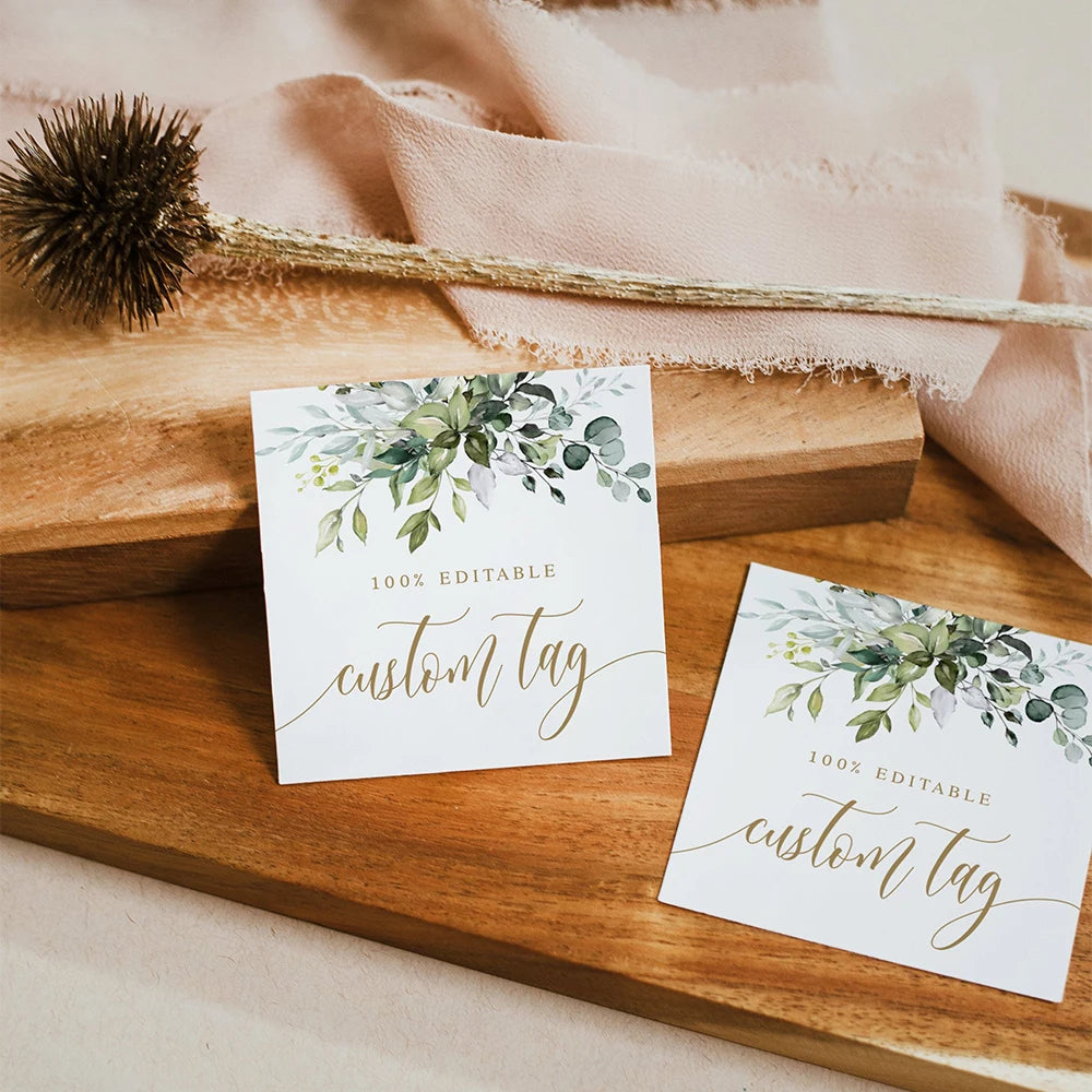 Etichette regalo personalizzate per ringraziamenti di matrimonio, 100 pezzi