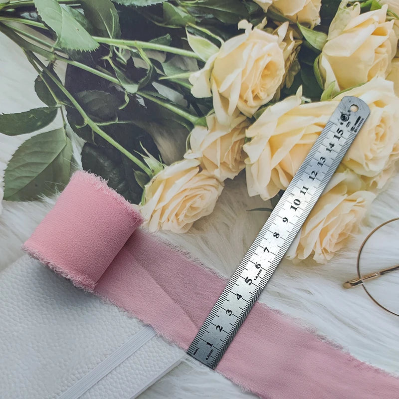 Cinta de encaje Cinta de gasa Cinta de seda Flores