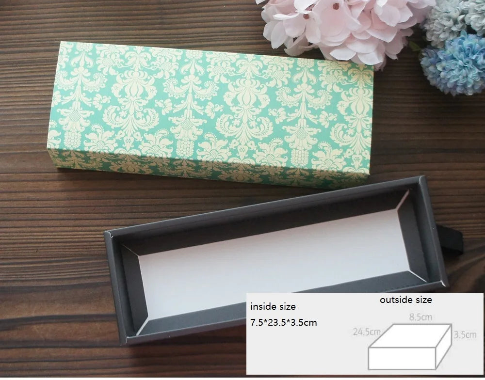 Elegant Blue Yellow Flower Pattern 3 Size 10 Set Gifts Packing