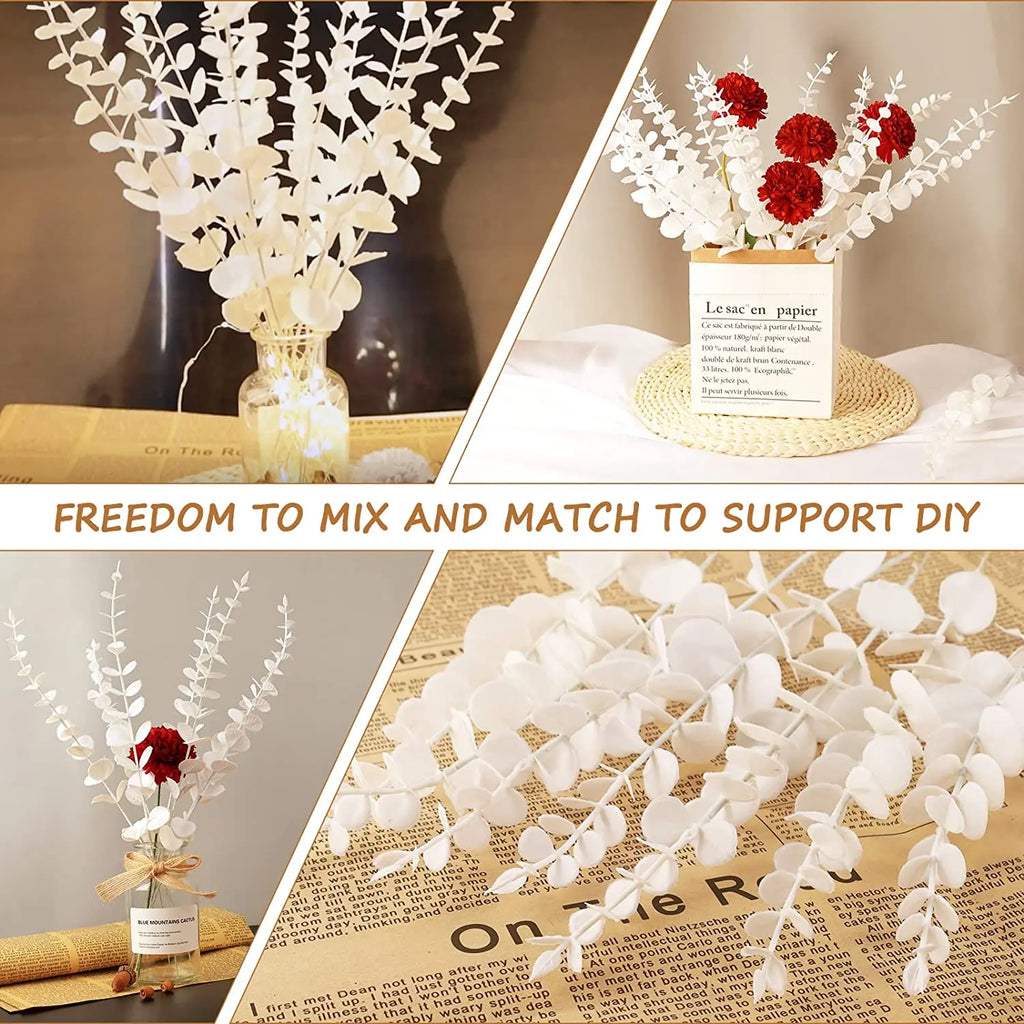 Pianta finta di eucalipto artificiale Silver Dollar Greenery.