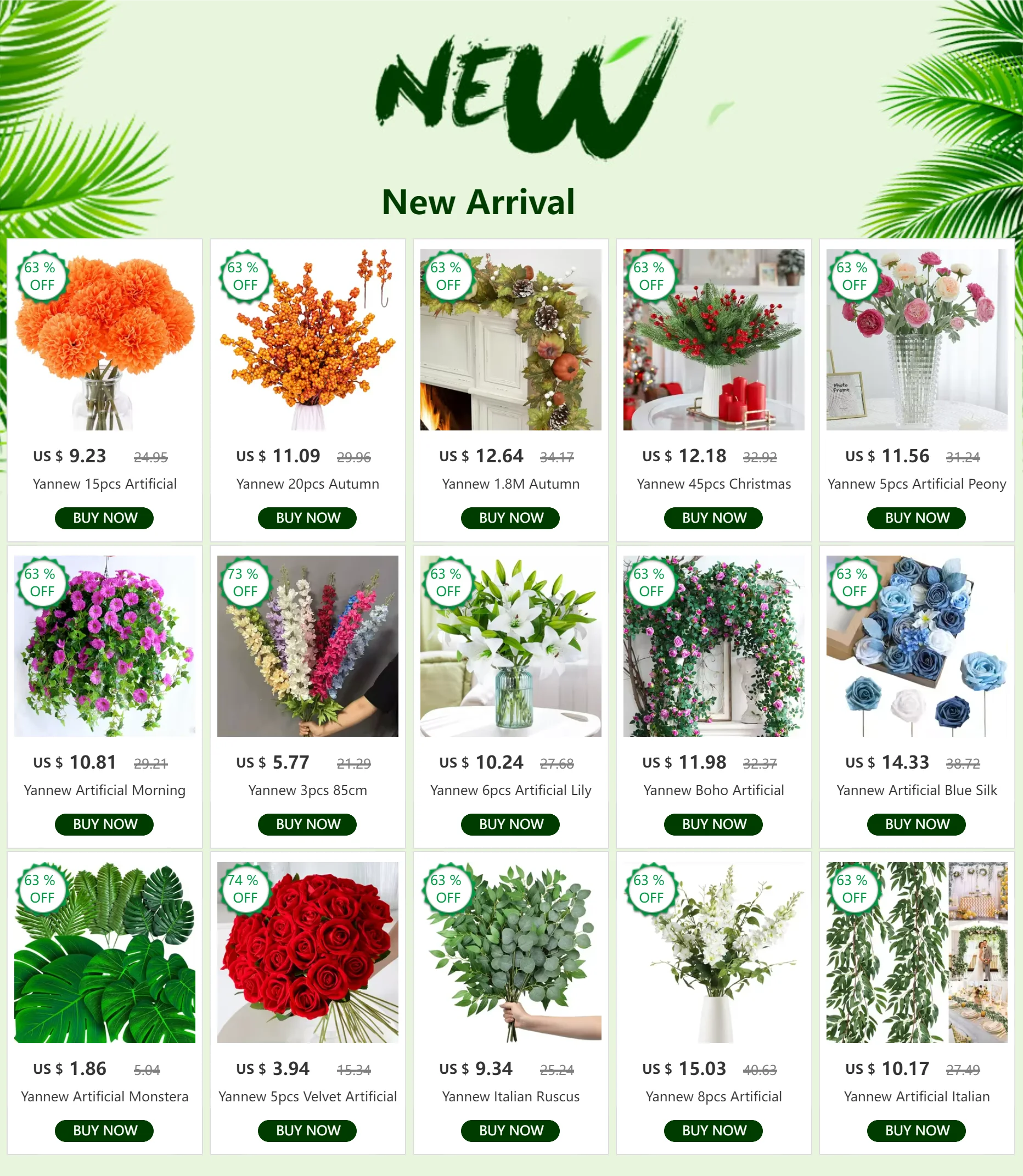 Pianta finta di eucalipto artificiale Silver Dollar Greenery.