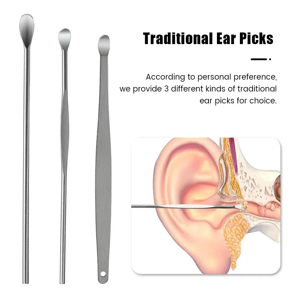 Ear Wax Pickers Stainless Steel Earpick Wax Remover Tools