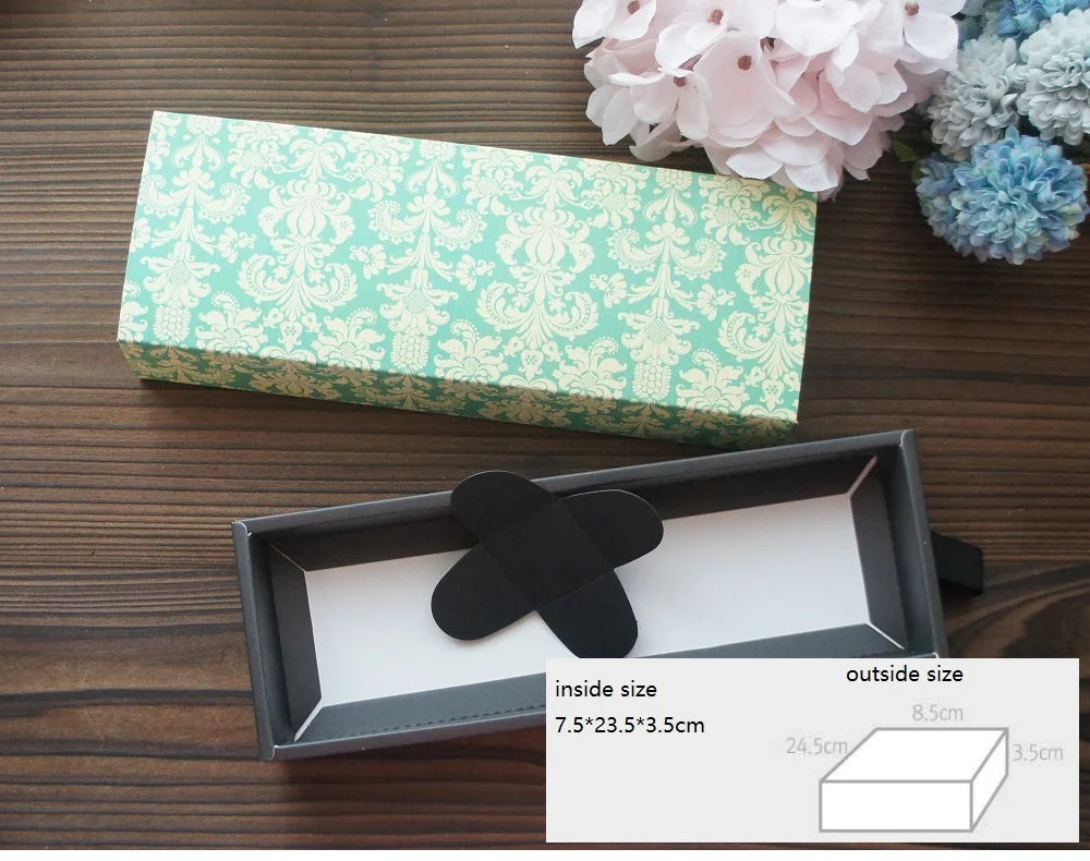 Elegant Blue Yellow Flower Pattern 3 Size 10 Set Gifts Packing