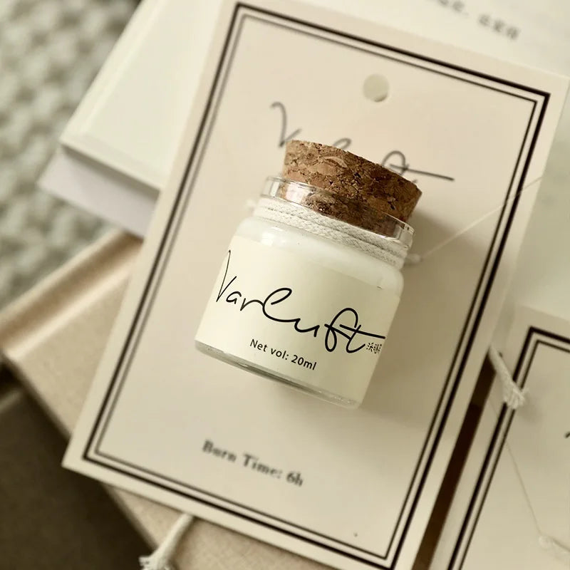 Mini vela de cera de soja para aromaterapia.