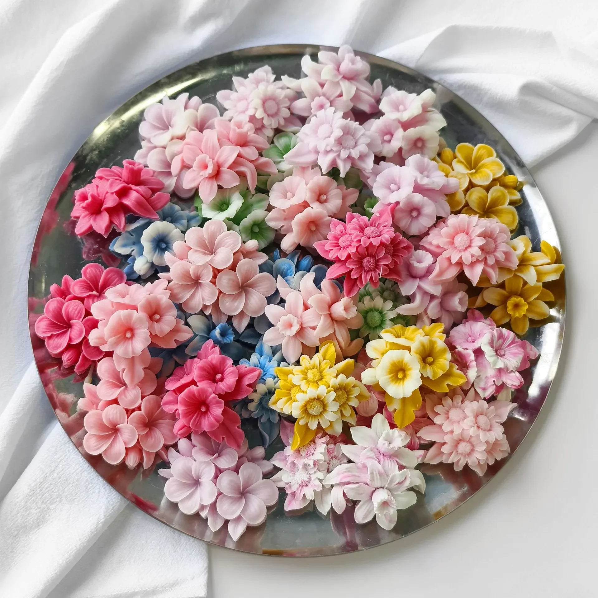 Stampo in silicone a forma di fiore per candele fai da te per aromaterapia