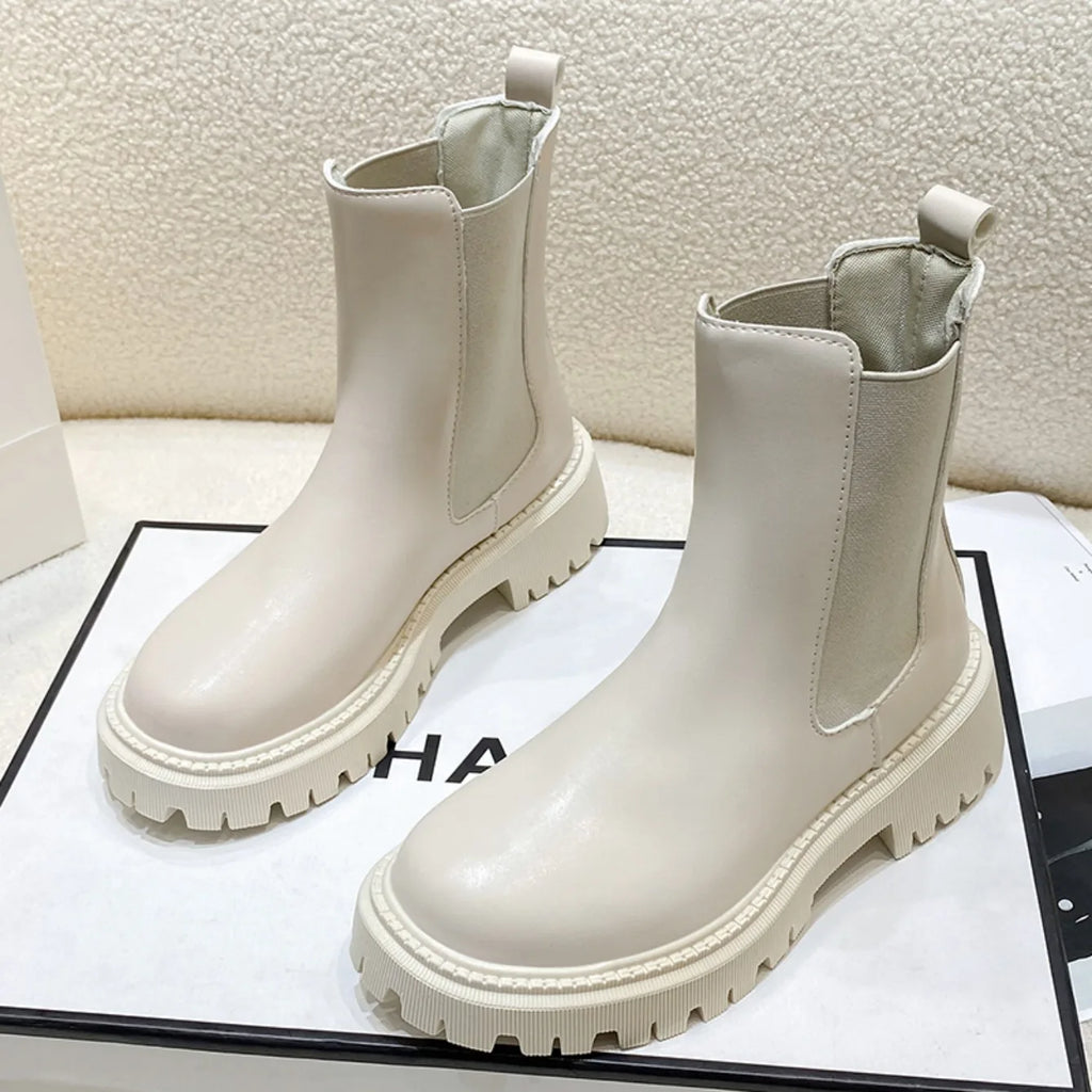 Scarpe invernali comode da donna con suola spessa