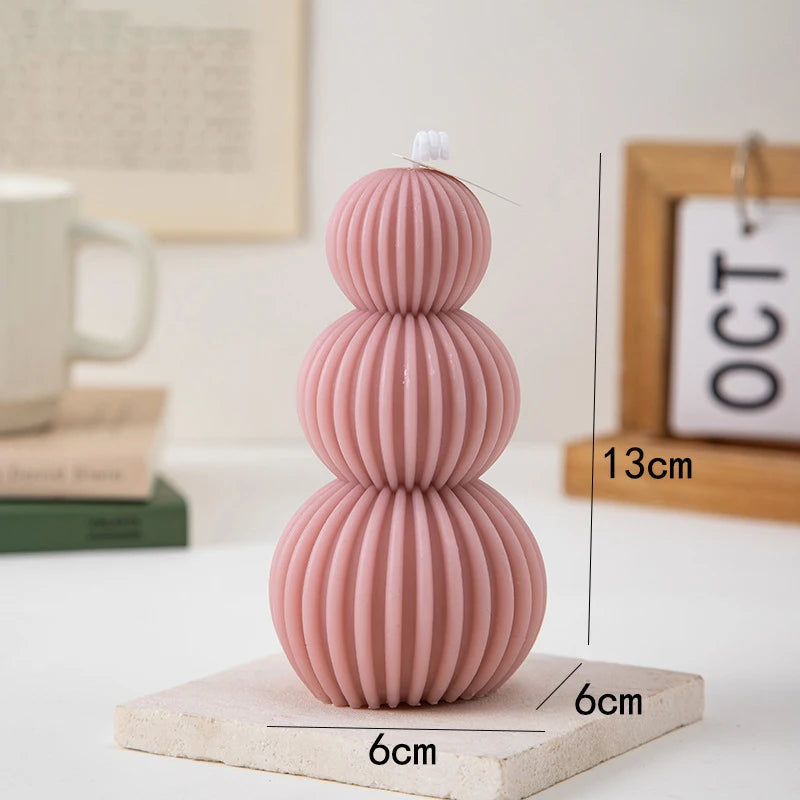 Creative geometric wave ball scented candle fragrance.