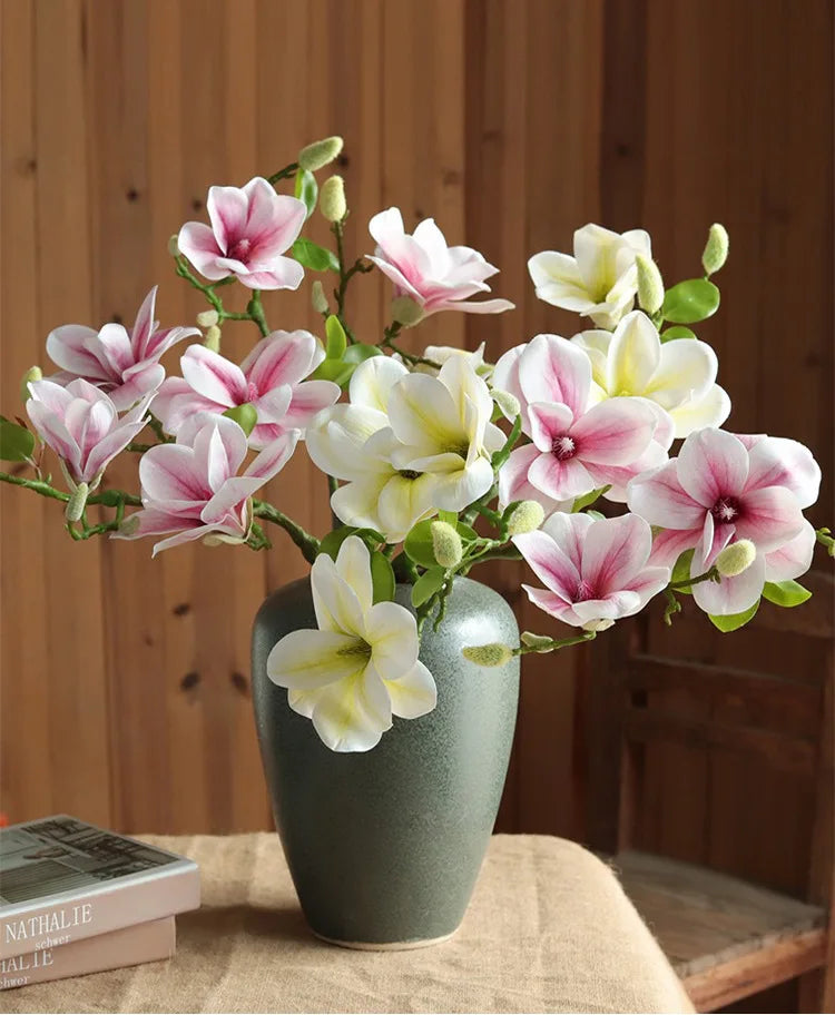 Magnolia Simulation Flower, Living Room Decoration Ornament Decoration.