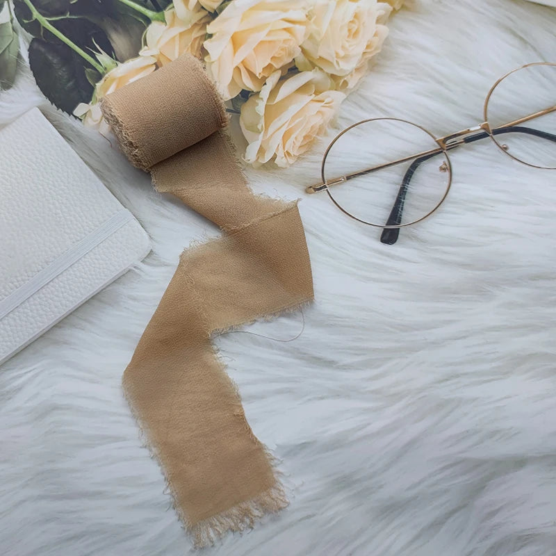 Cinta de encaje Cinta de gasa Cinta de seda Flores