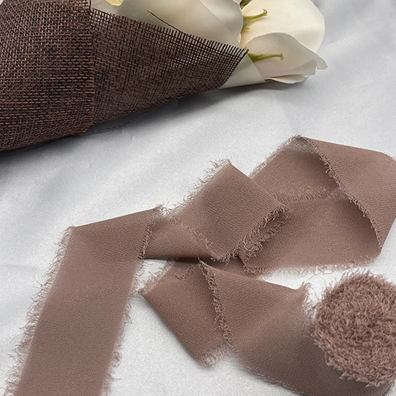 Cinta de encaje Cinta de gasa Cinta de seda Flores