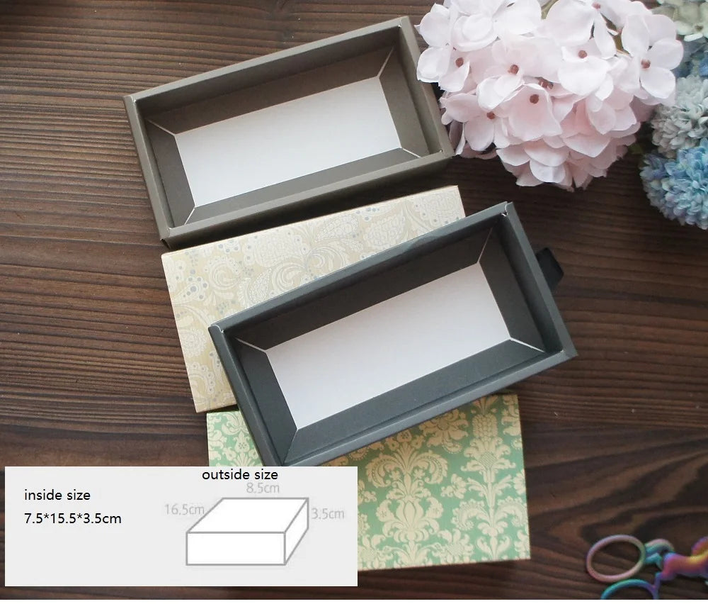 Elegant Blue Yellow Flower Pattern 3 Size 10 Set Gifts Packing