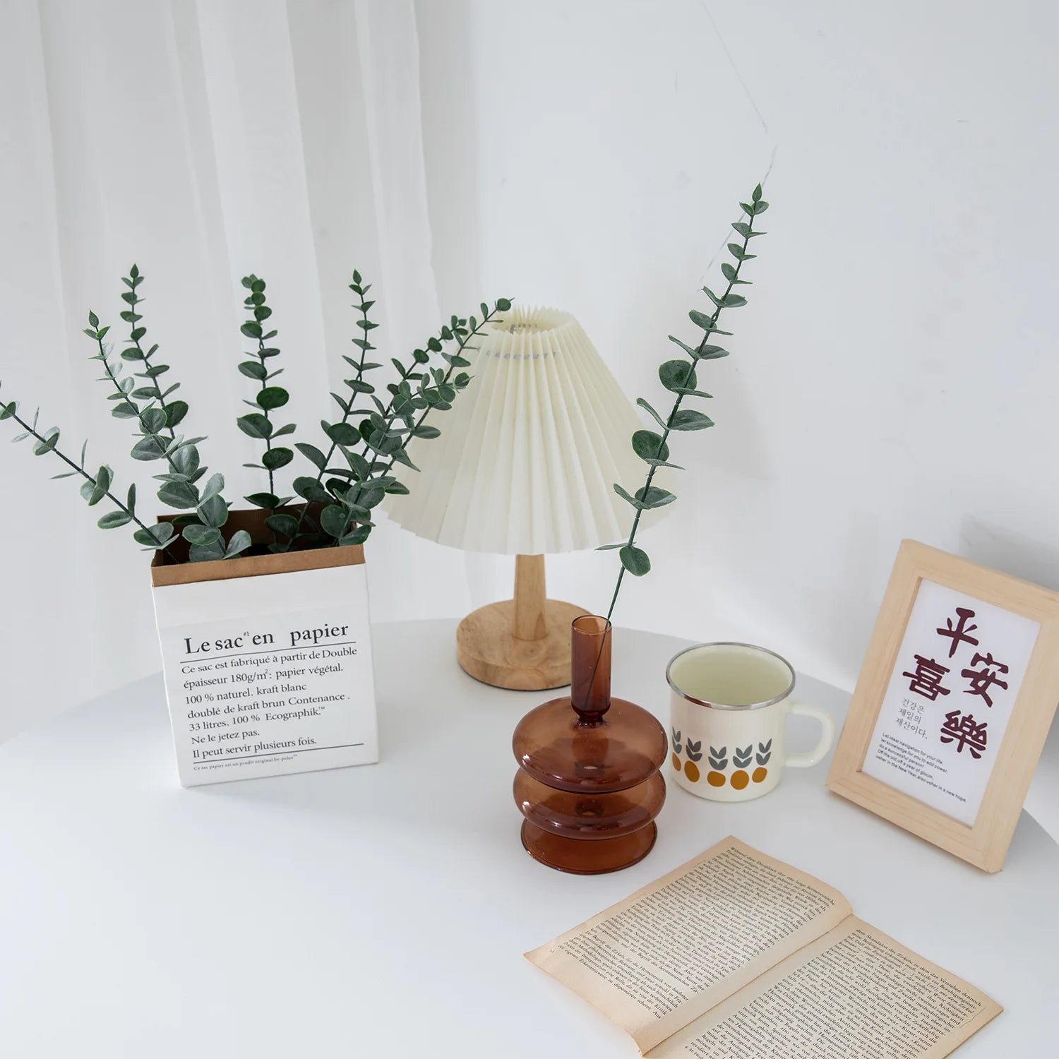 Pianta finta di eucalipto artificiale Silver Dollar Greenery.