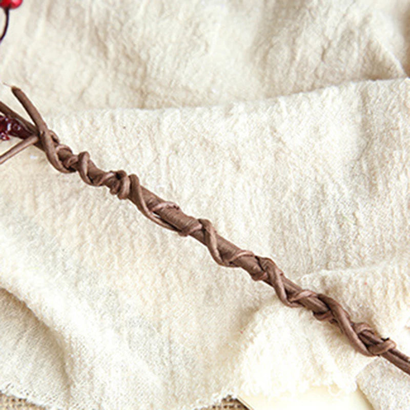 Ramo de flores artificiales, flores secas, decoración navideña para el hogar, bayas, 2025