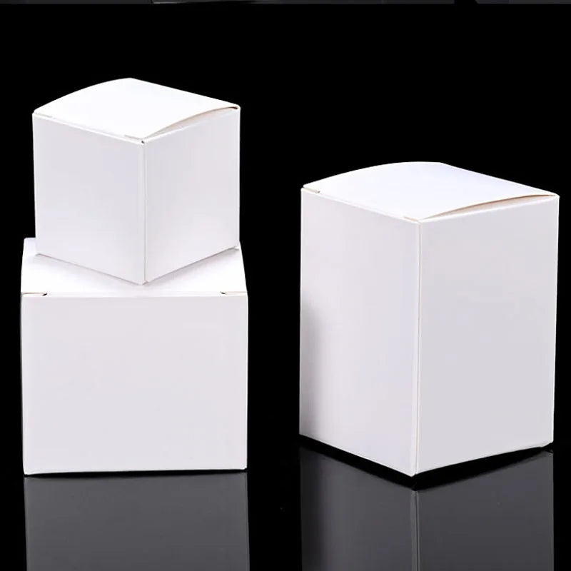 White Cardboard Packaging Box Multi Size 50pcs.