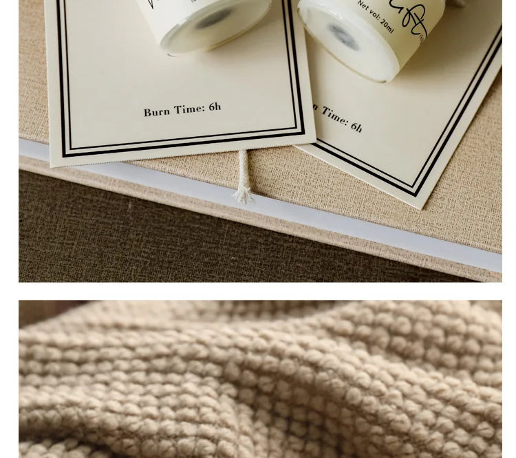 Candela di cera di soia per aromaterapia in formato mini.