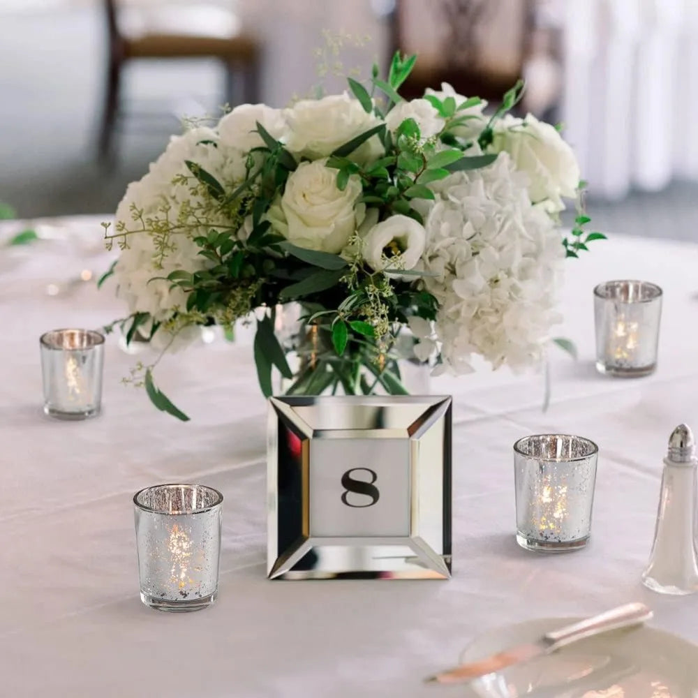 Mercury Glass Tealight Candle Holders