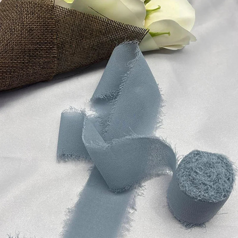 Cinta de encaje Cinta de gasa Cinta de seda Flores