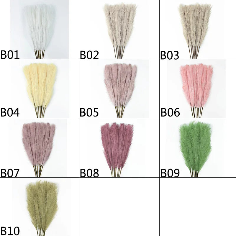 Artificial Pampas Grass Dried Reed Flowers 5pcs 100cm