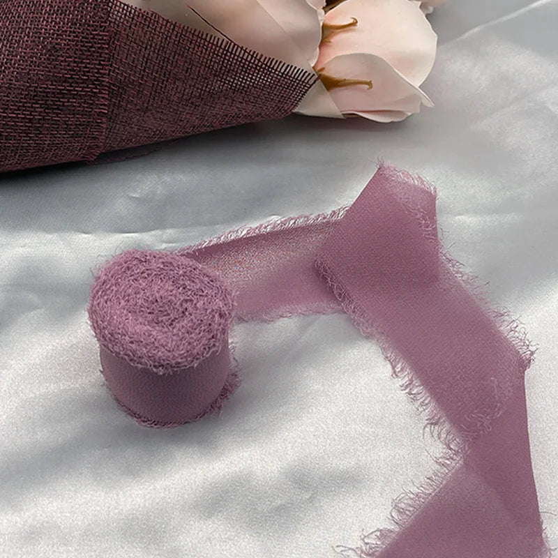 Cinta de encaje Cinta de gasa Cinta de seda Flores