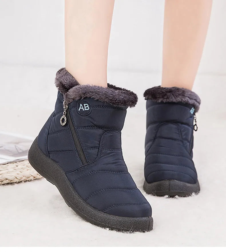 Women's Boots Women's Ankle Boots With Fur Winter