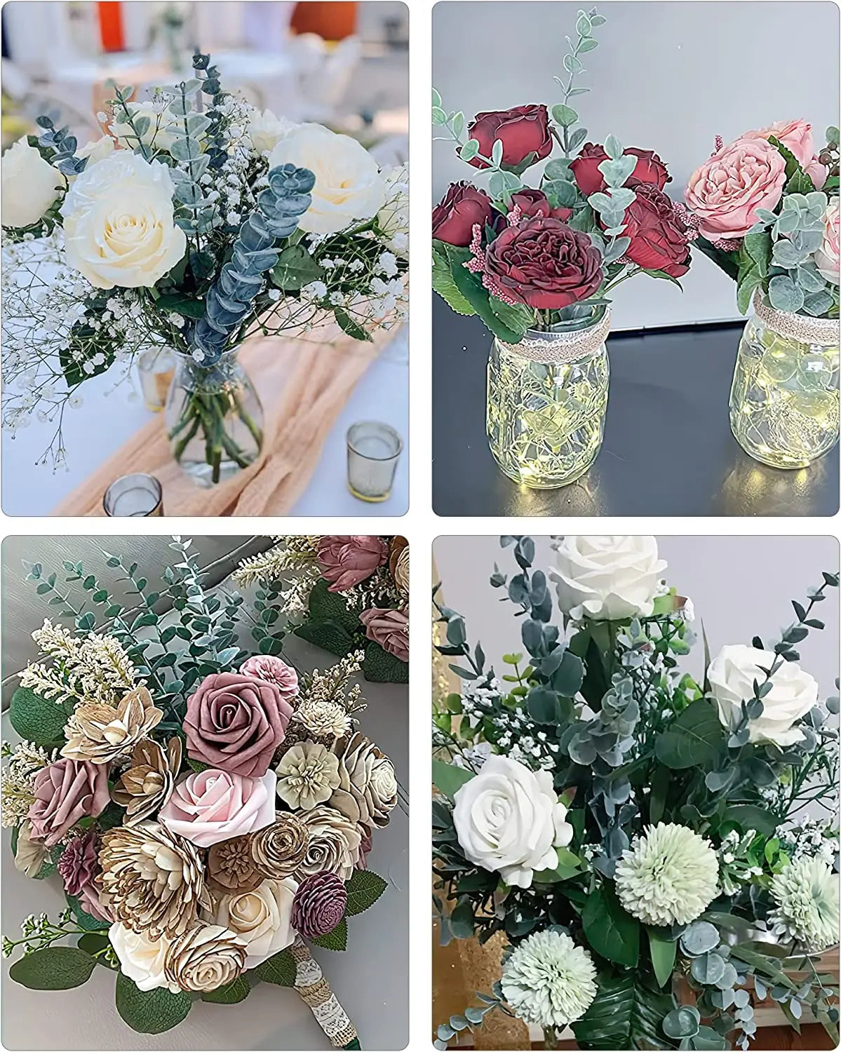 Pianta finta di eucalipto artificiale Silver Dollar Greenery.