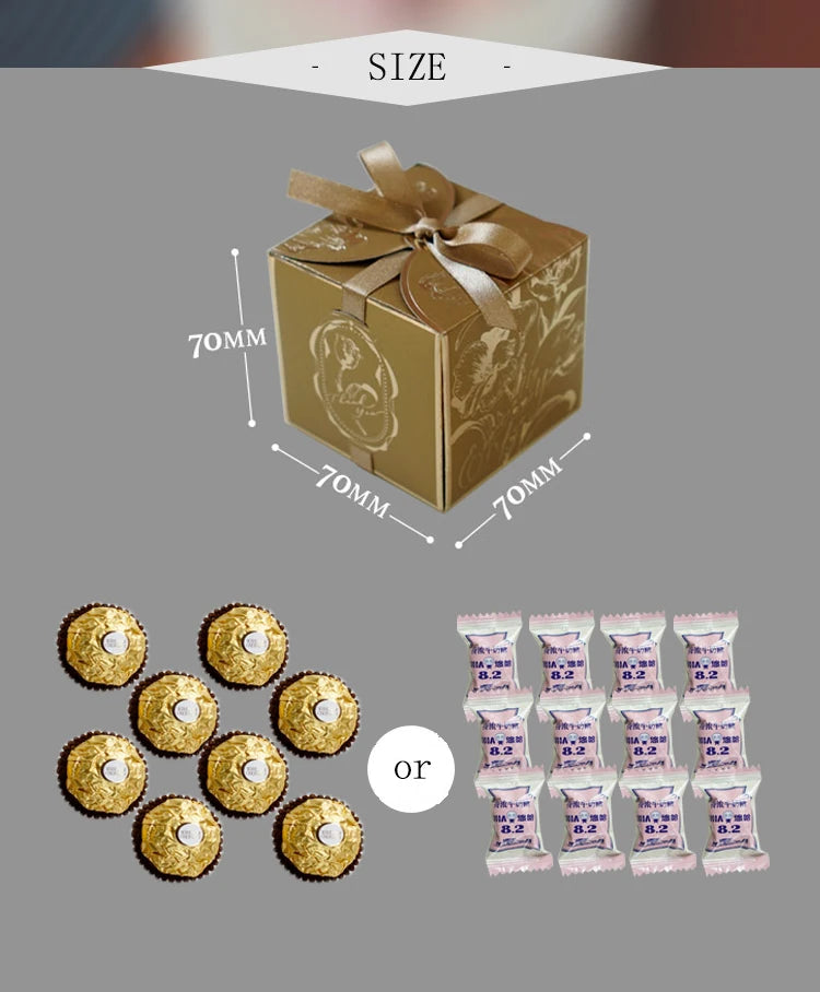 Tulips Flower Candy Box Gift Cardboard Boxes.