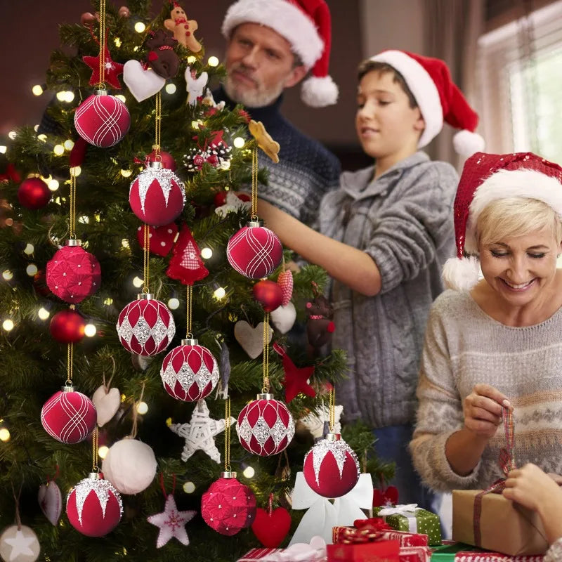 Palline di Natale decorative per l'albero, 12 pezzi.