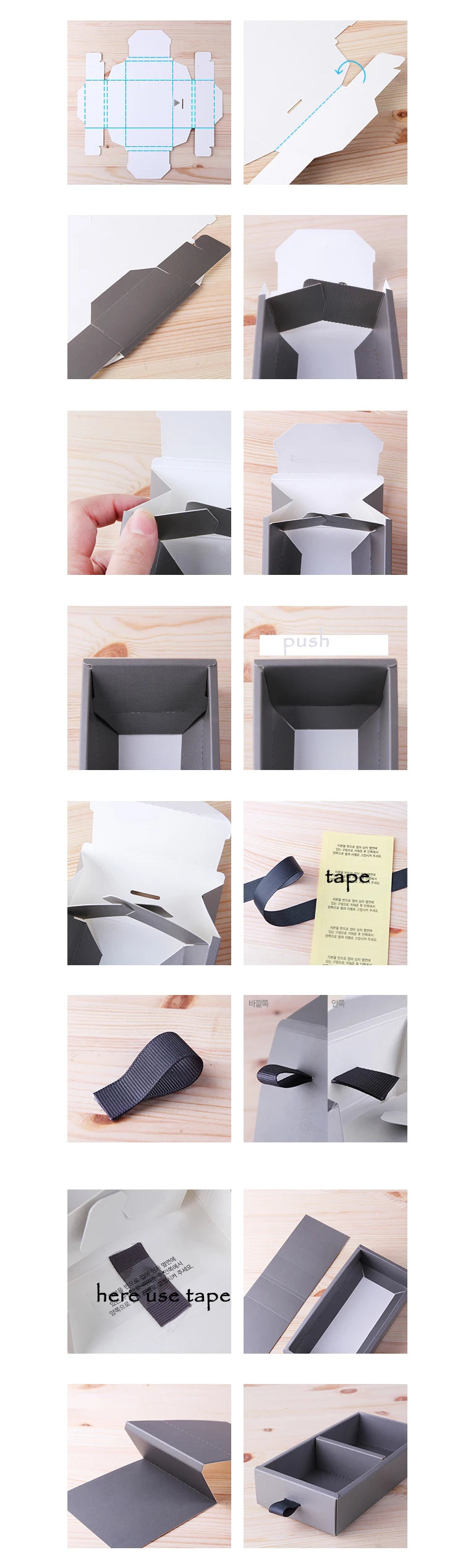 Elegant Blue Yellow Flower Pattern 3 Size 10 Set Gifts Packing