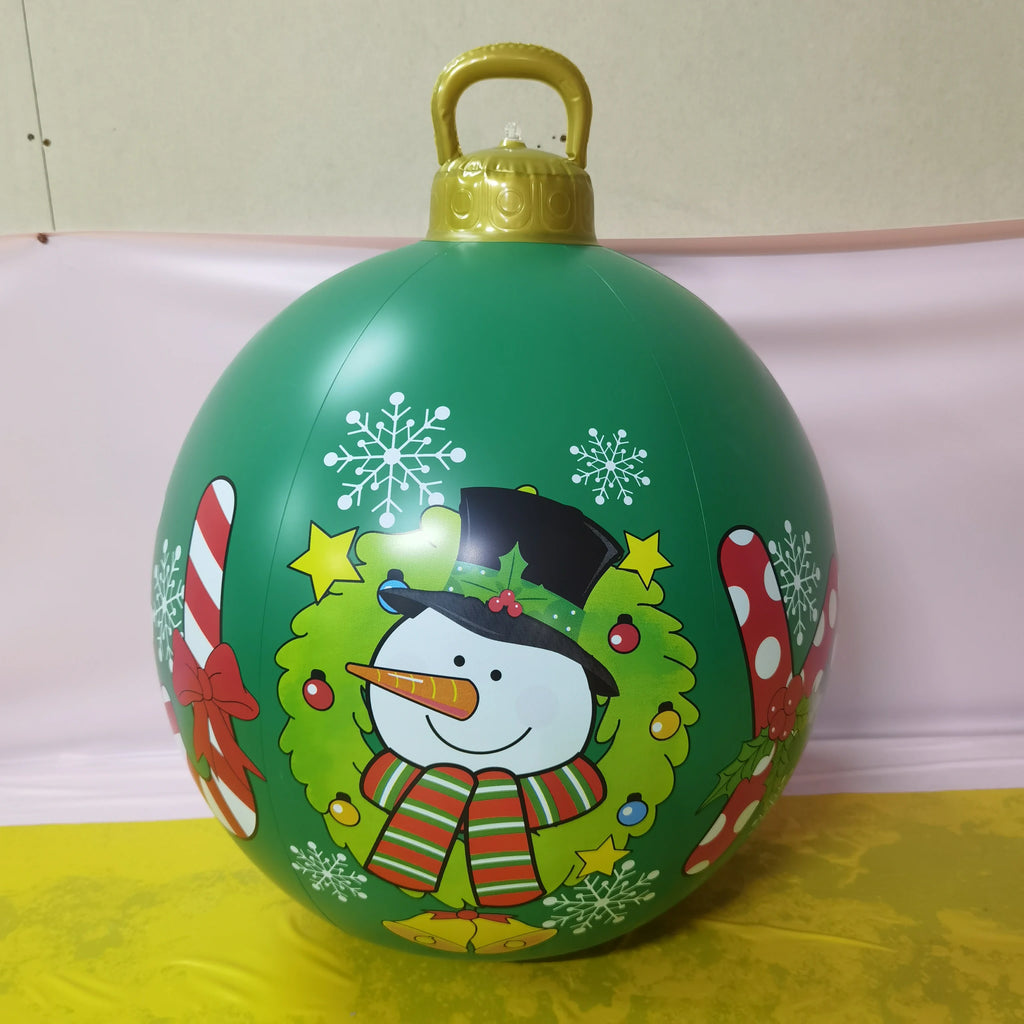 Palline di Natale - Gonfiabili da 60 cm in PVC per esterni.