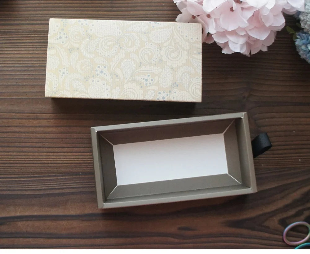 Elegant Blue Yellow Flower Pattern 3 Size 10 Set Gifts Packing