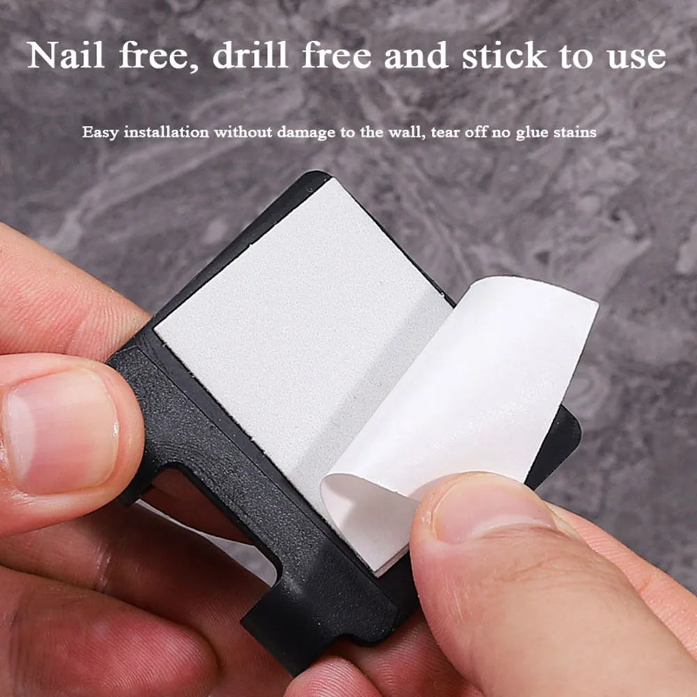 Supporto da parete per bagno, per gancio doccia, confezione da 2/4, adesivo