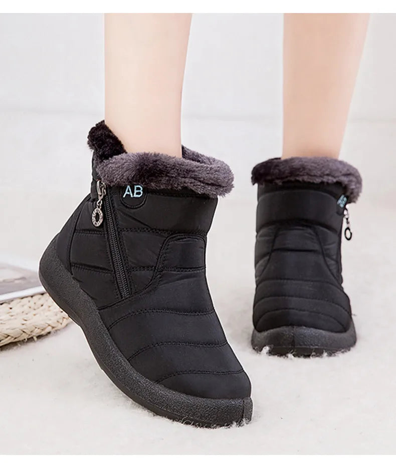 Women's Boots Women's Ankle Boots With Fur Winter