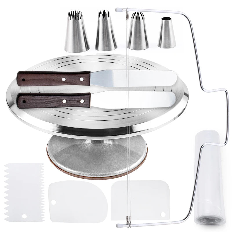 Turntable Stainless Steel - ideal for candle making or cake decorations.