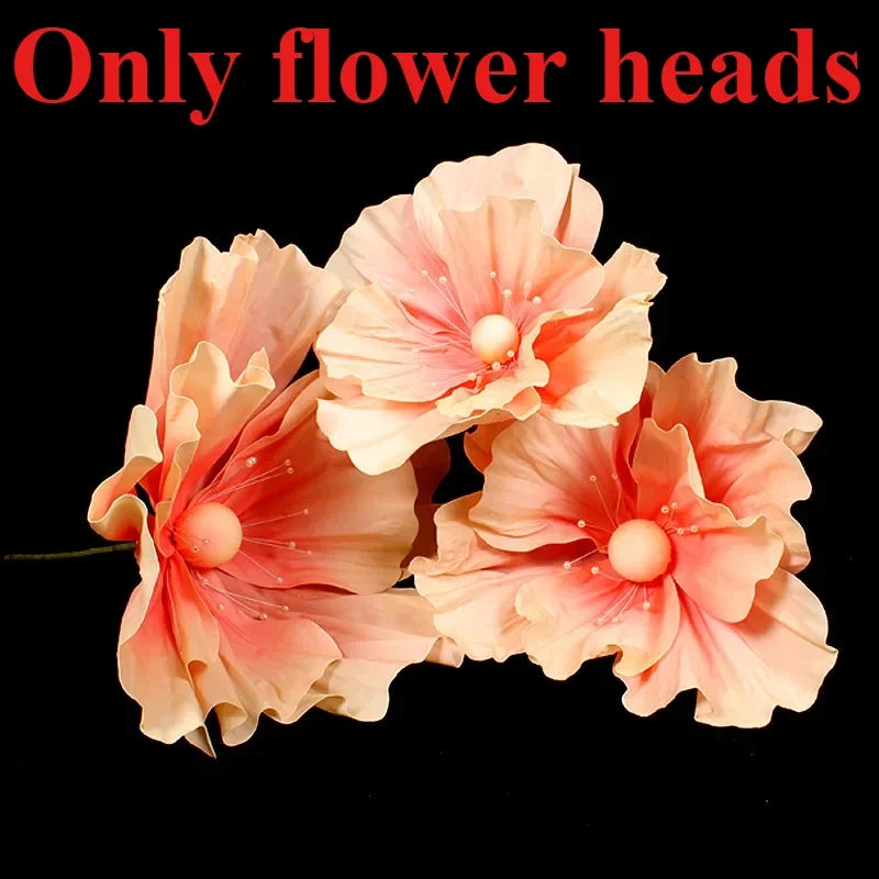 Grandi fiori artificiali in schiuma con supporto per guinzaglio stradale, 50/60/75 cm