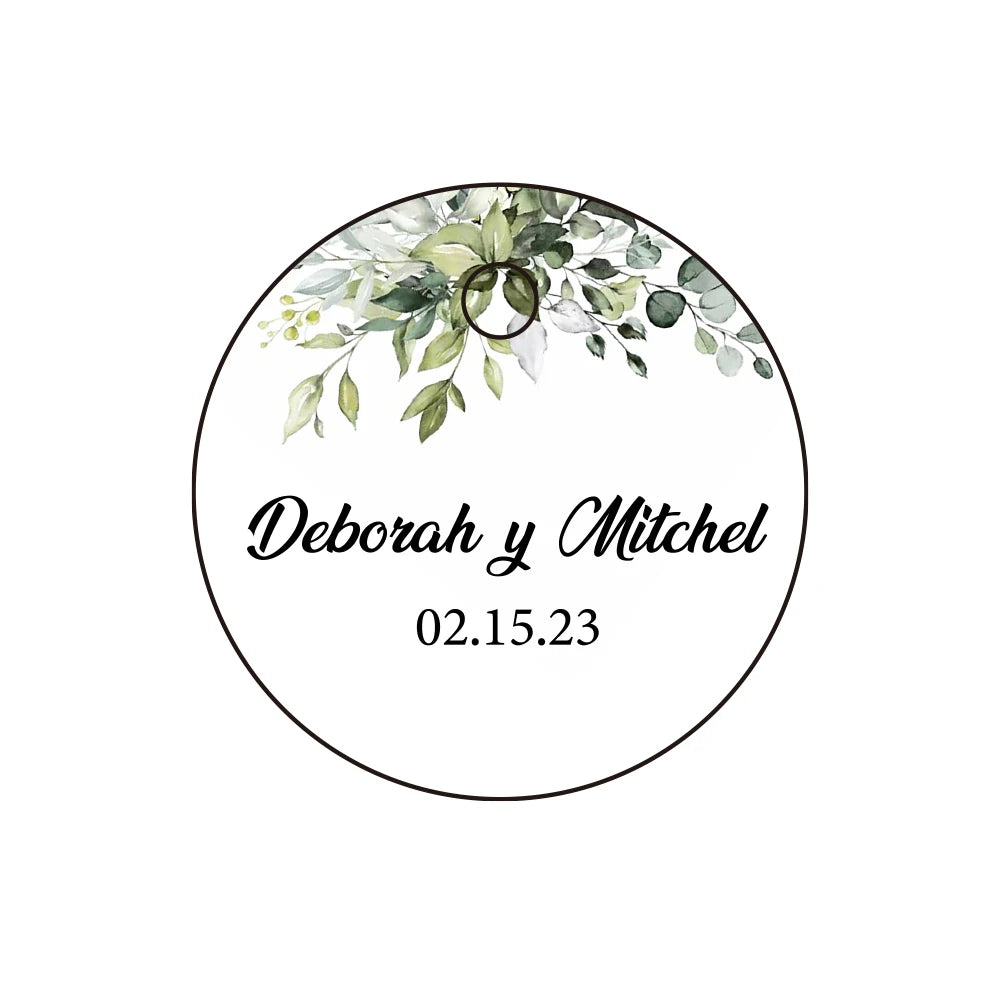 Etichette regalo personalizzate per ringraziamenti di matrimonio, 100 pezzi