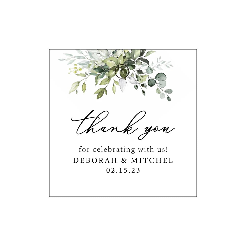 Etichette regalo personalizzate per ringraziamenti di matrimonio, 100 pezzi