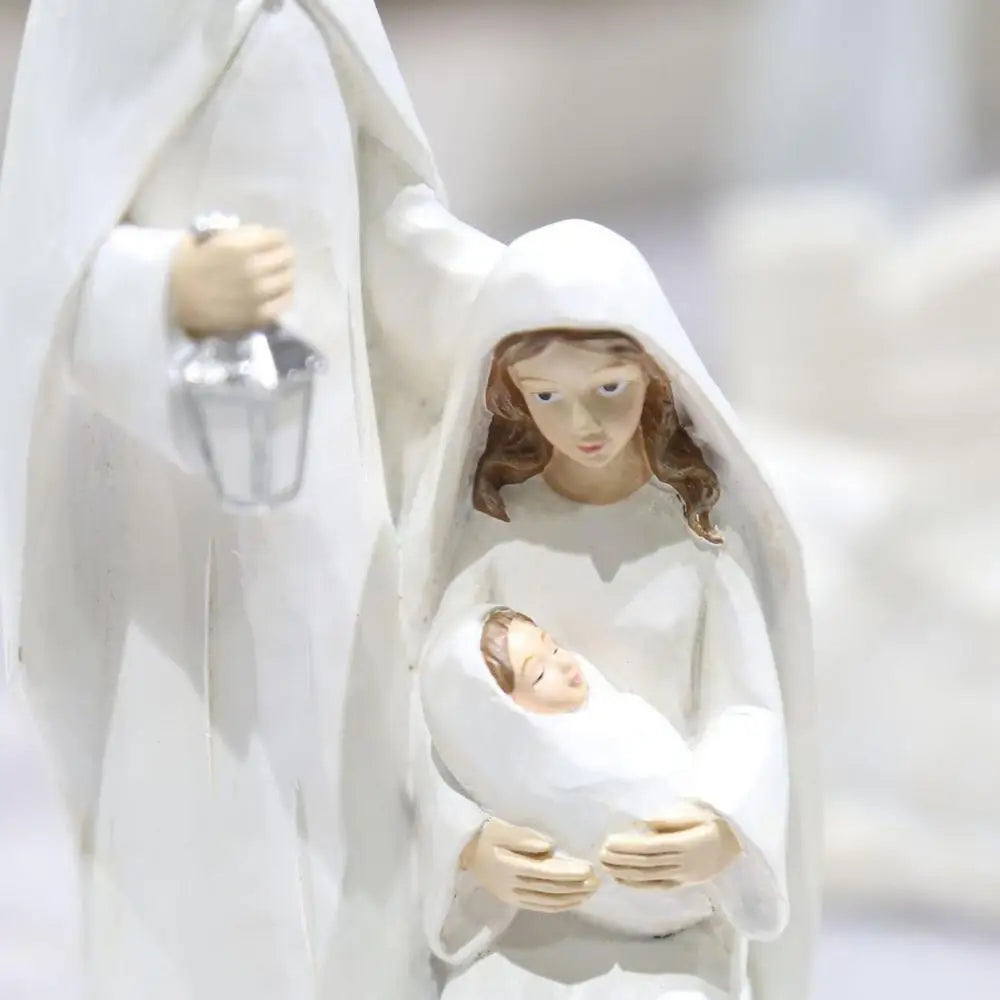 Figuras de la Sagrada Familia de Navidad Figura de la Natividad Figura de Madera.