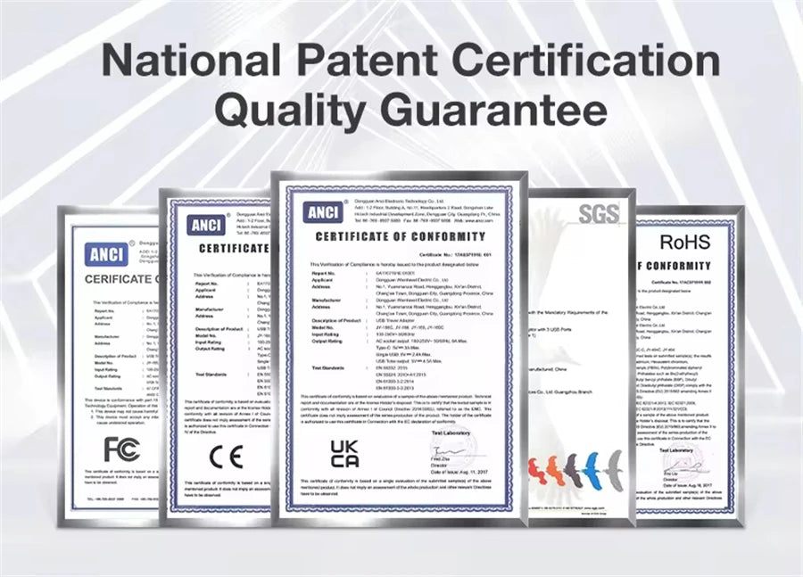 Prolunga per presa a muro con interruttore, 3 prese, 2 porte USB A e 1 porta di tipo C, cubo portatile