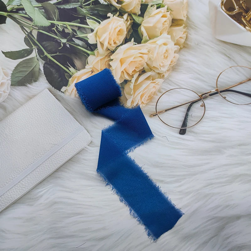 Cinta de encaje Cinta de gasa Cinta de seda Flores