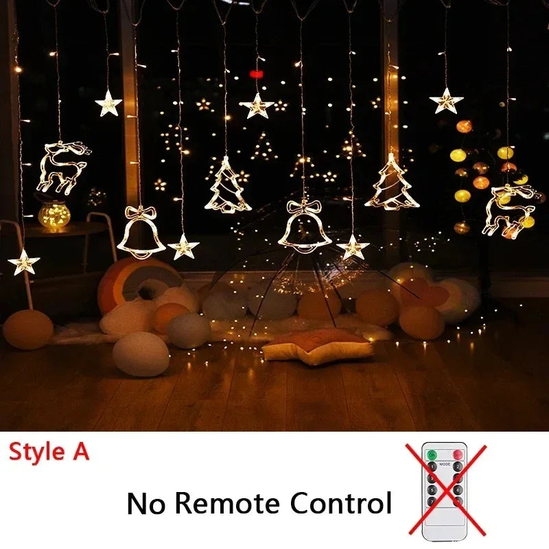 Guirnalda de luces navideñas 2025 de 220 V/110 V/batería