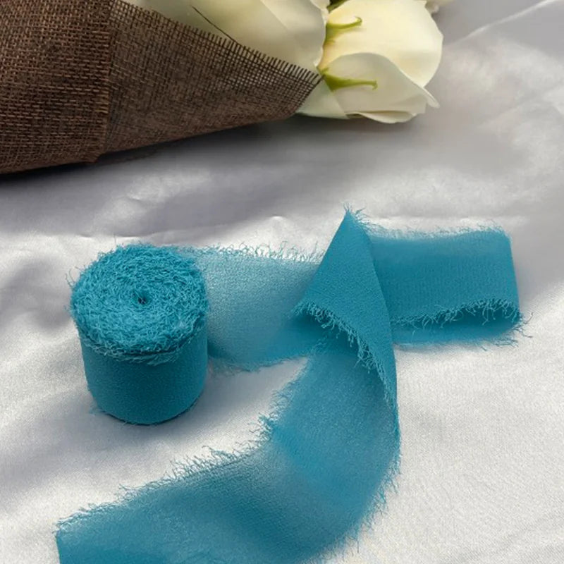 Cinta de encaje Cinta de gasa Cinta de seda Flores