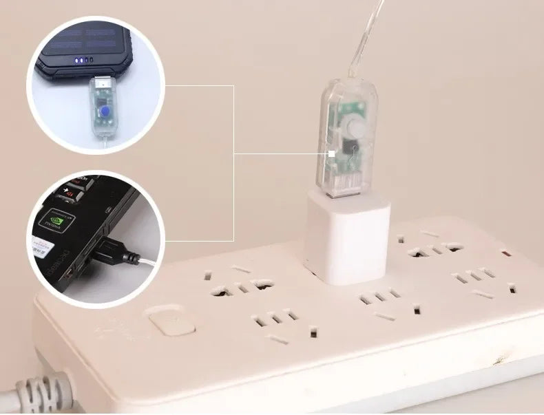 Cortina de luces navideñas con forma de estrella y Papá Noel.