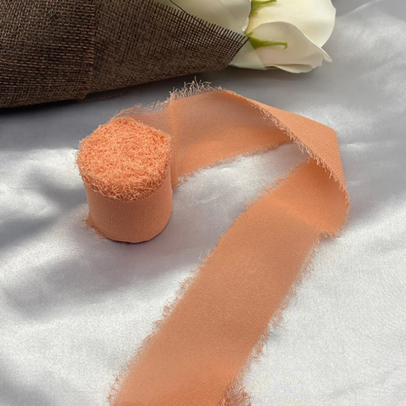 Nastro di pizzo, nastro di seta chiffon, fiori