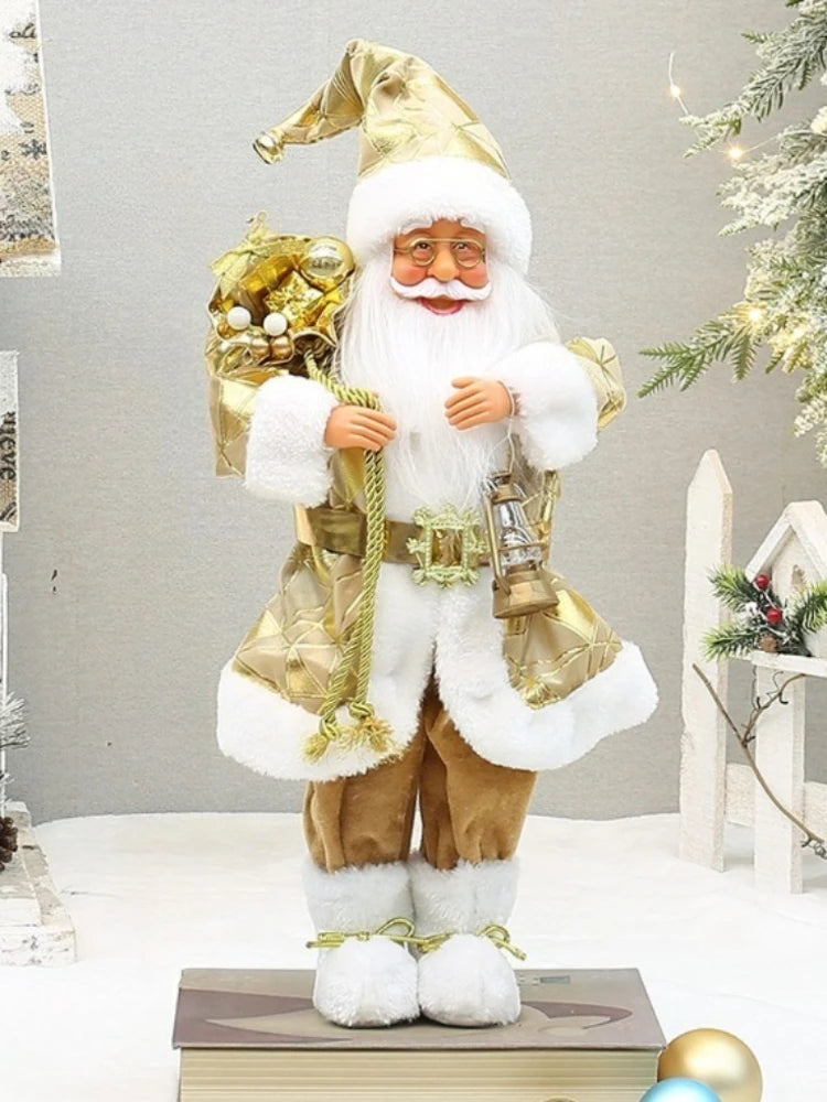 Statua di Babbo Natale - 12 pollici con graziosi dettagli luminosi.