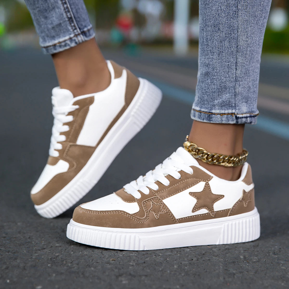 Sneakers da donna casual sportive traspiranti eleganti